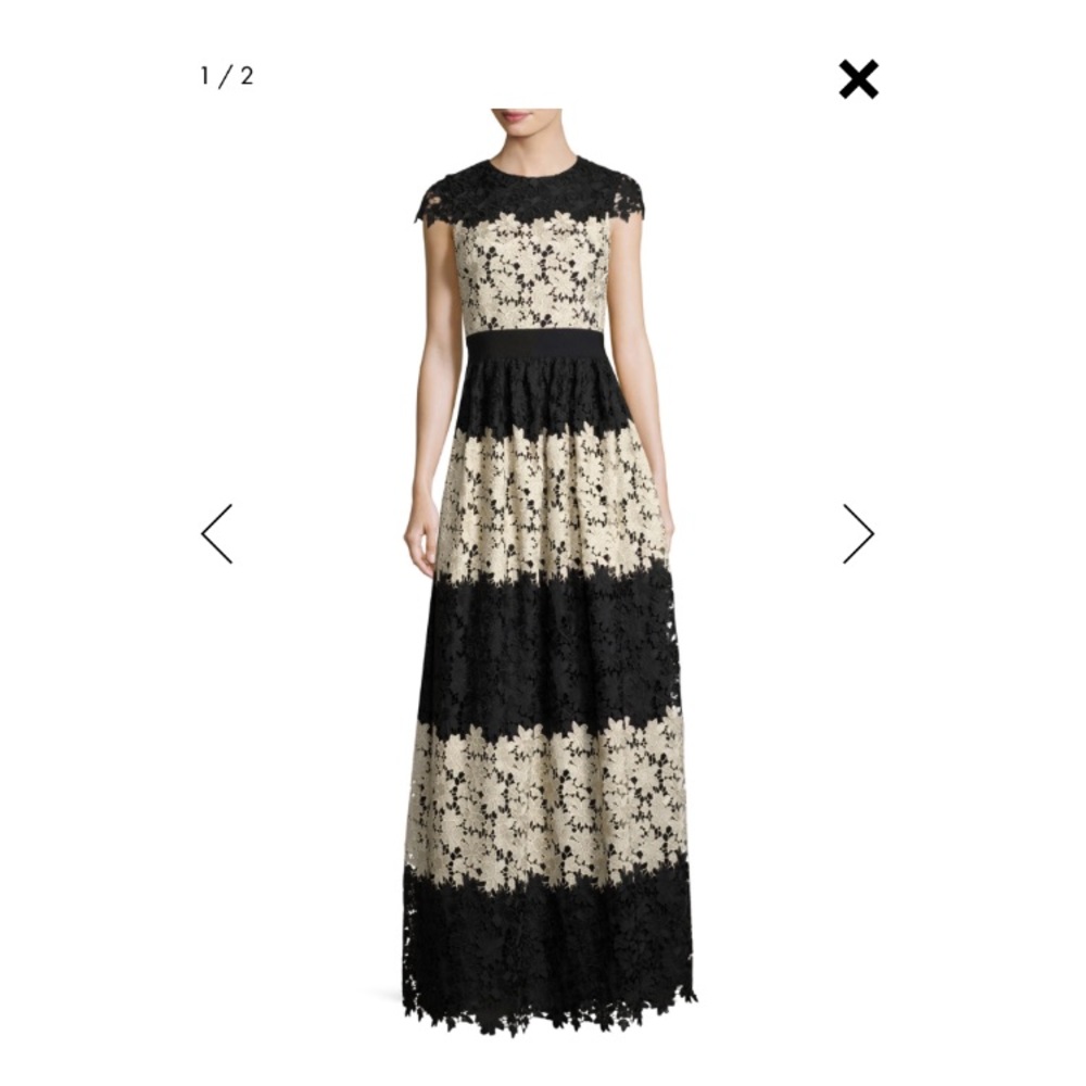 NWOT Alice and Olivia Noel Lace colorblock Dress